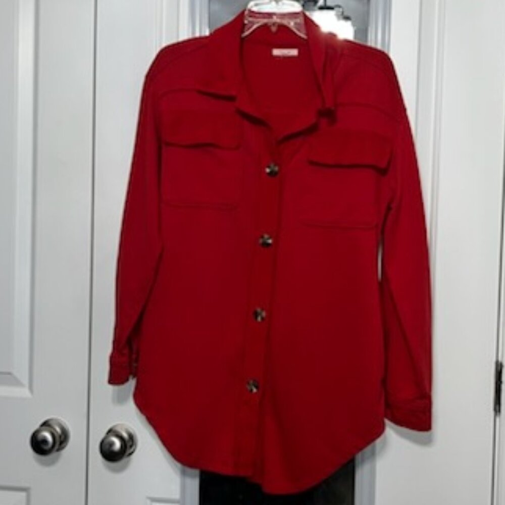 Maurices Red Jacket lightweight semi-deconstructed Size Small